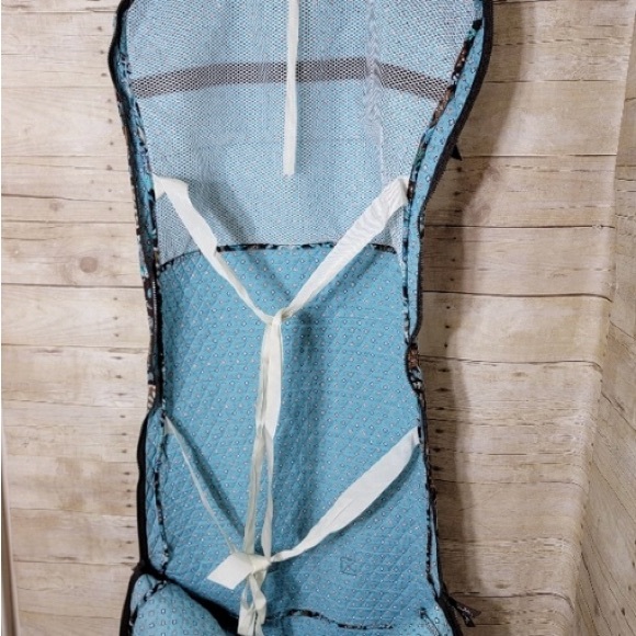 Vera Bradley Brown and Blue Floral Garment Bag - Picture 7 of 7